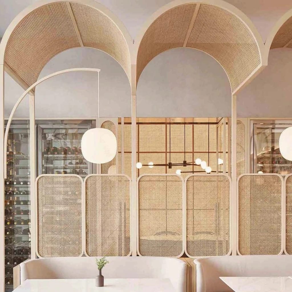 Resin bamboo decorative panel for contemporary interior spaces by Dia Decor India