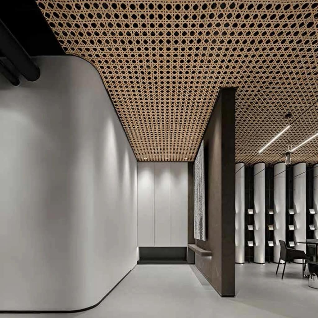 Resin bamboo decorative panel for contemporary interior spaces by Dia Decor India