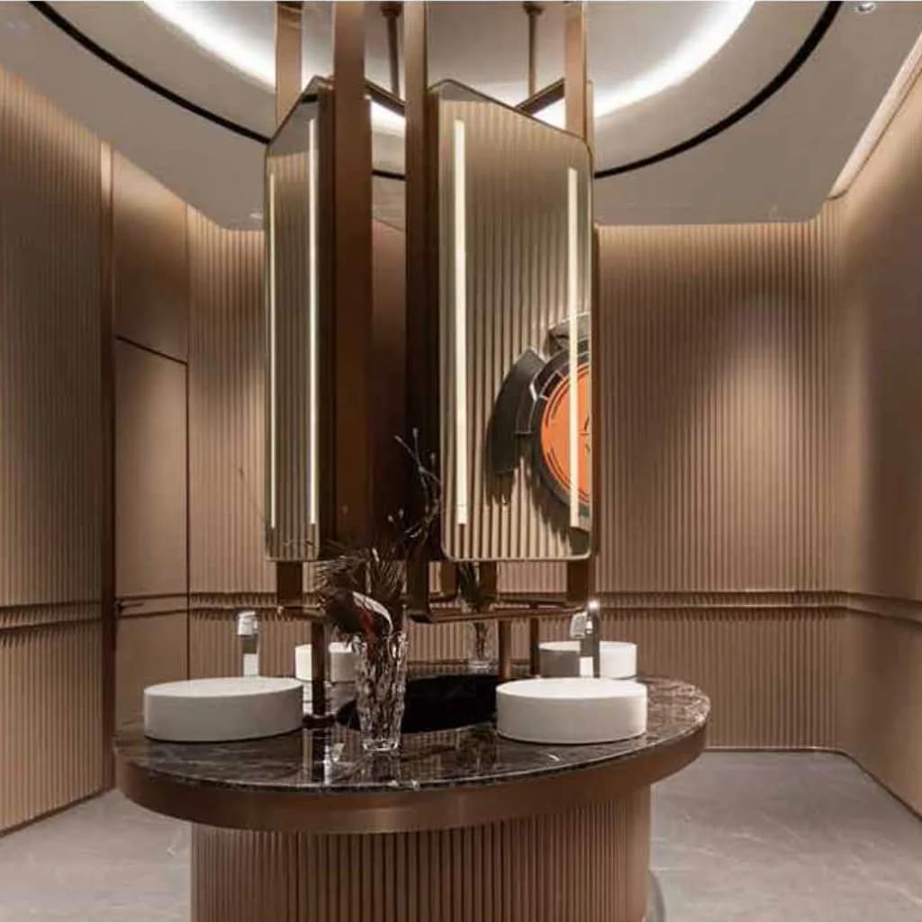 Premium aluminium profile wall design for modern interior applications by Dia Decor India
